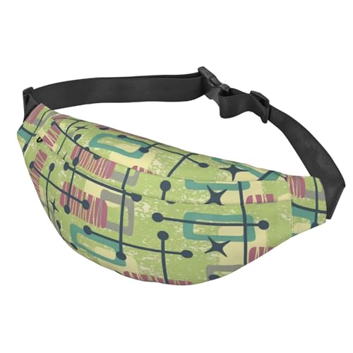 Bauchtasche Mid Century Moderne abstrakte Hüfttasche coole Hüfttasche verstellbare Schnallen für Männer und Frauen, Siehe Abbildung, Einheitsgröße, Wanderrucksack Bauchtasche Mid Century Moderne abstrakte Hüfttasche coole Hüfttasche verstellbare Schnallen für Männer und Frauen, Siehe Abbildung, Einheitsgröße, Wanderrucksack von Zltegako