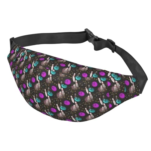 Bauchtasche für Bowling, Hüfttasche, verstellbare Schnallen, für Reisen, Wandern, Siehe Abbildung, Einheitsgröße, Wanderrucksack von Zltegako