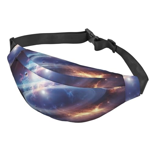 Bauchtasche für Damen und Herren, verstellbare Hüfttasche, Umhängetasche, Weltraumplaneten, Bauchtasche, Schwarz, Einheitsgröße, Siehe Abbildung, Einheitsgröße, Wanderrucksack von Zltegako