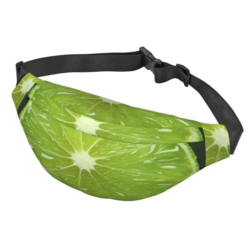 Bauchtasche für Herren und Damen, verstellbare Hüfttasche, Umhängetasche, Gürteltasche, grüne Früchte, Schwarz, Einheitsgröße, Siehe Abbildung, Einheitsgröße, Wanderrucksack von Zltegako