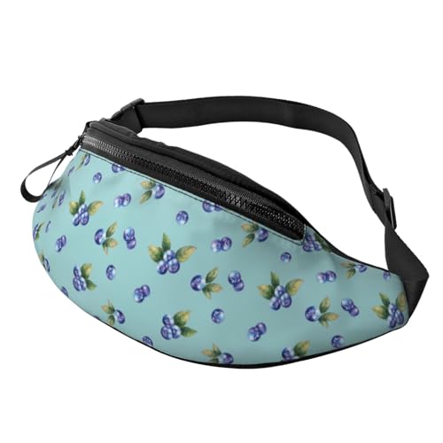 Crossbody-Taschen für Damen und Herren, Blaubeeren-Druck, Bauchtaschen für Damen, Crossbody-Tasche für Herren, Siehe Abbildung, Einheitsgröße, Wanderrucksack Crossbody-Taschen für Damen und Herren, Blaubeeren-Druck, Bauchtaschen für Damen, Crossbody-Tasche für Herren, Siehe Abbildung, Einheitsgröße, Wanderrucksack von Zltegako