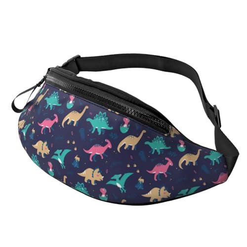 Crossbody-Taschen für Damen und Herren, Dinosaurier-Druck, L Bauchtaschen für Damen, Crossbody, Umhängetasche für Herren, Siehe Abbildung, Einheitsgröße, Wanderrucksack von Zltegako