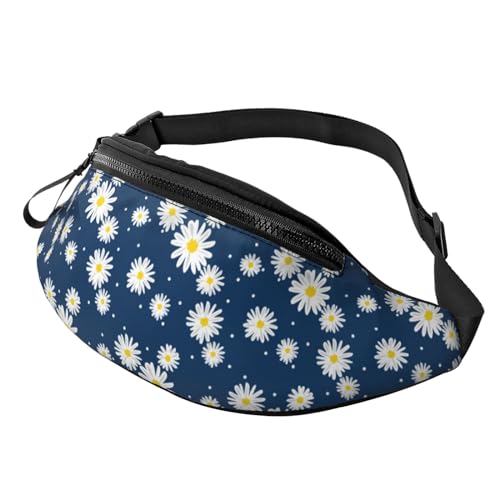 Crossbody-Taschen für Damen und Herren, Sternenhimmel, blaue Gänseblümchen, Bauchtaschen für Damen, Crossbody-Tasche, Umhängetasche für Herren, Siehe Abbildung, Einheitsgröße, Wanderrucksack von Zltegako