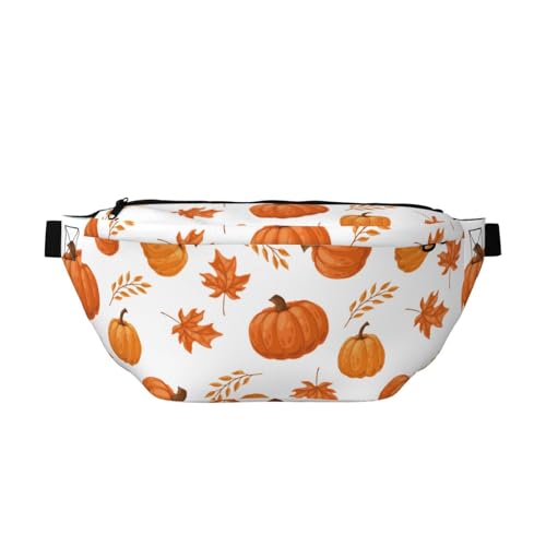 Große Bauchtaschen für Damen und Herren, Umhängetasche, Ahorn, Kürbis, Reise-Crossbody-Tasche für Damen, trendig, Gürteltasche für Damen, Herren, Crossbody, Hüfttasche für Damen mit verstellbarem von Zltegako