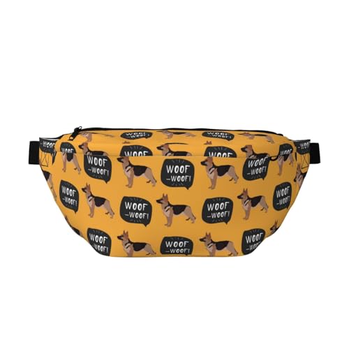 Große Bauchtaschen für Damen und Herren, Umhängetasche, Deutscher Schäferhund, Nr. 1002, Reise-Crossbody-Tasche für Damen, trendy, Gürteltasche für Damen und Herren, Umhängetasche, Hüfttasche für von Zltegako