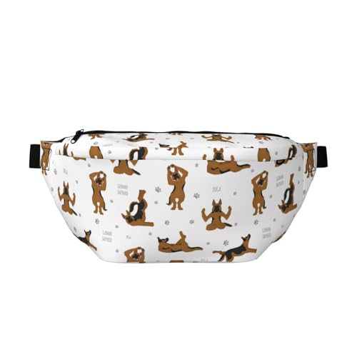 Große Bauchtaschen für Damen und Herren, Umhängetasche, Deutscher Schäferhund, Nr. 1007, trendig, Gürteltasche für Damen, Herren, Umhängetasche, Hüfttasche für Damen mit verstellbarem Riemen, Siehe von Zltegako