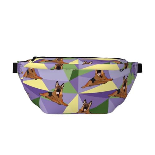 Große Bauchtaschen für Damen und Herren, Umhängetasche, Deutscher Schäferhund, Nr. 1011, Reise-Crossbody-Tasche für Damen, trendy, Gürteltasche für Damen und Herren, Umhängetasche, Hüfttasche für von Zltegako