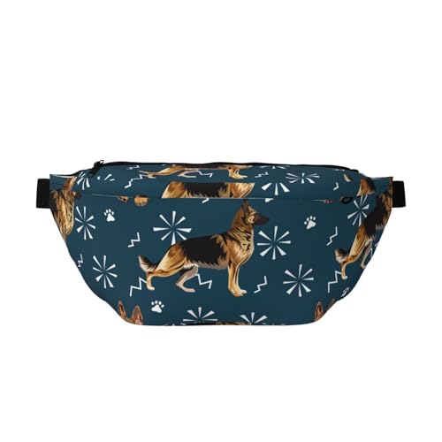 Große Bauchtaschen für Damen und Herren, Umhängetasche, Deutscher Schäferhund, Nr. 1013, Reise-Crossbody-Tasche für Damen, trendy, Gürteltasche für Damen und Herren, Umhängetasche, Hüfttasche für von Zltegako