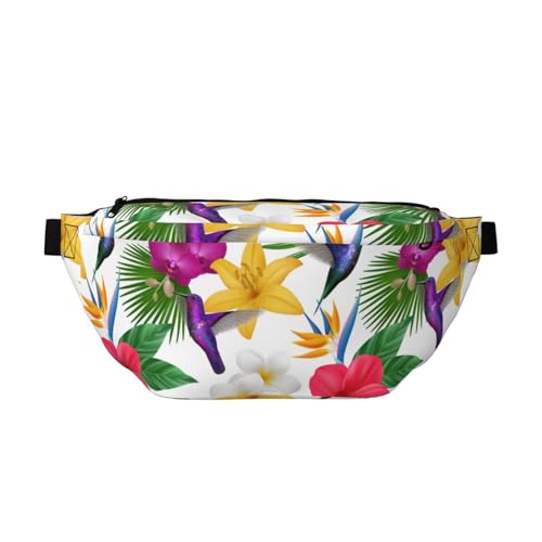 Große Bauchtaschen für Damen und Herren, Umhängetasche, Kolibri, Nr. J91, Reise-Crossbody-Tasche für Damen, trendy, Gürteltasche für Damen, Herren, Crossbody, Hüfttasche für Damen mit verstellbarem von Zltegako