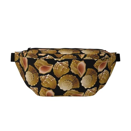 Große Bauchtaschen für Damen und Herren, Umhängetasche, Muscheln, Reise-Crossbody-Tasche für Damen, trendig, Gürteltasche für Damen, Herren, Crossbody, Hüfttasche für Damen mit verstellbarem Riemen, von Zltegako