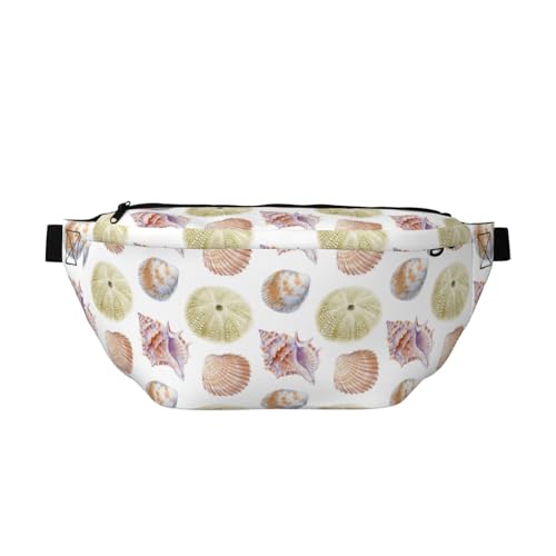 Große Bauchtaschen für Damen und Herren, Umhängetasche, Muschelschale, Nr. J95, trendig, Gürteltasche für Damen, Herren, Crossbody, Hüfttasche für Damen mit verstellbarem Riemen, Siehe Abbildung, von Zltegako