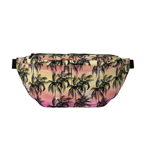 Große Bauchtaschen für Damen und Herren, Umhängetasche, Palme, AA Reise-Crossbody-Tasche für Damen, trendy, Gürteltasche für Damen, Herren, Crossbody, Hüfttasche für Damen mit verstellbarem Riemen, von Zltegako