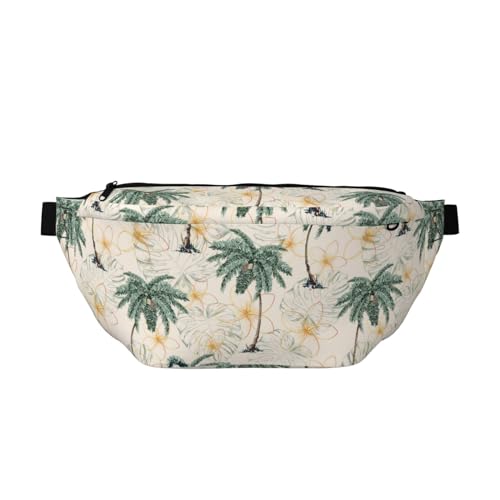 Große Bauchtaschen für Damen und Herren, Umhängetasche, Palme, AC Reise-Crossbody-Tasche für Damen, trendy, Gürteltasche für Damen, Herren, Crossbody, Hüfttasche für Damen mit verstellbarem Riemen, von Zltegako