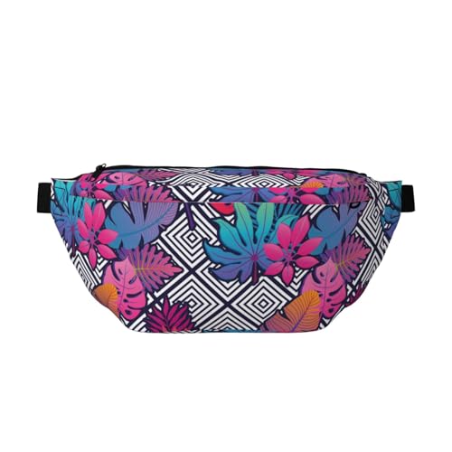 Große Bauchtaschen für Damen und Herren, Umhängetasche, hawaiianischer Stil, bunte Reise-Crossbody-Tasche für Damen, trendig, Gürteltasche für Damen und Herren, Umhängetasche, Hüfttasche für Damen mit von Zltegako