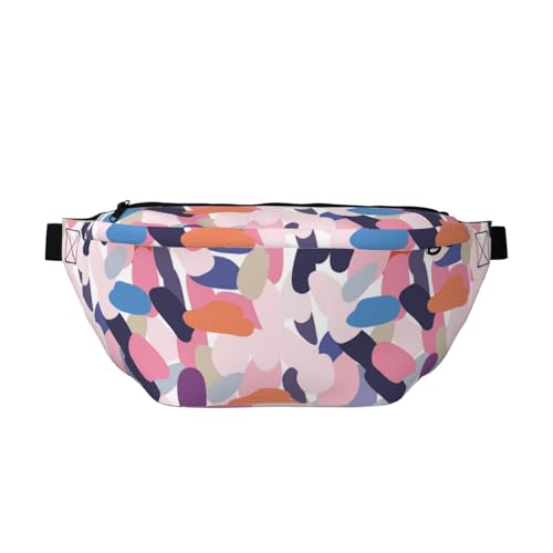 Große Bauchtaschen für Damen und Herren, Umhängetasche, mehrfarbige Farbpunkte, Reise-Crossbody-Tasche für Damen, trendig, Gürteltasche für Damen und Herren, Umhängetasche, Hüfttasche für Damen mit von Zltegako