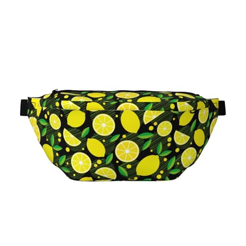 Große Bauchtaschen für Damen und Herren, Umhängetasche, niedlich, zitronengelb, trendig, Gürteltasche für Damen, Herren, Crossbody, Hüfttasche für Damen mit verstellbarem Riemen, Siehe Abbildung, von Zltegako