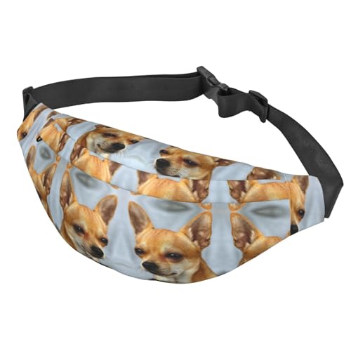 Gürteltasche für Chihuahua, modisch, verstellbare Schnallen, für Damen und Herren, Siehe Abbildung, Einheitsgröße, Wanderrucksack von Zltegako