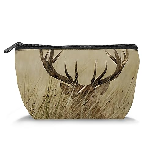 Kosmetiktasche für Damen, Motiv: Positano, Motiv: Italien, Motiv: Positano, große Kapazität, Make-up-Tasche, Reise-Kulturbeutel, Zubehör, Organizer, mehrfarbig, Braun_6, Einheitsgröße, Kosmetikkoffer von Zltegako