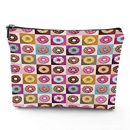 Kosmetiktasche mit Stierschädel in Aquarelloptik, Reise-Make-up-Tasche, Totenkopf mit hängender Blume, Organizer, Aufbewahrungs-Kulturbeutel für Damen, mehrfarbig (Trapez), Mehrfarbig_36, von Zltegako