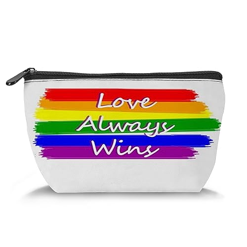 Kosmetiktasche mit Stierschädel in Aquarelloptik, Reise-Make-up-Tasche, Totenkopf mit hängender Blume, Organizer, Aufbewahrungs-Kulturbeutel für Damen, mehrfarbig (Trapez), Regenbogenfarbe_17, von Zltegako