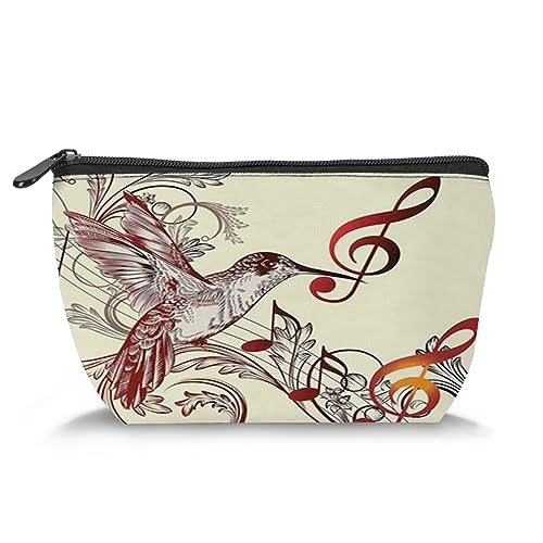 Make-up-Tasche für Damen, tropischer hawaiianischer Strand, große Kapazität, Make-up-Tasche, Reise-Kulturbeutel, Zubehör, Organizer, Blau / Gelb, Mehrfarbig_19, Einheitsgröße, Kosmetikkoffer von Zltegako