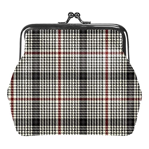Münzgeldbörse, Vintage-Tasche, Kleingeldtasche, Hahnentrittmuster, kariert, cremefarben, Siehe Abbildung, Einheitsgröße, Taschen-Organizer Münzgeldbörse, Vintage-Tasche, Kleingeldtasche, Hahnentrittmuster, kariert, cremefarben, Siehe Abbildung, Einheitsgröße, Taschen-Organizer von Zltegako