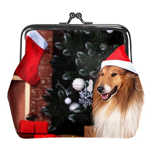 Münzgeldbörsen Vintage Pouch Change Purse Wallets Christmas Dog Animal, Siehe Abbildung, Einheitsgröße, Taschen-Organizer von Zltegako