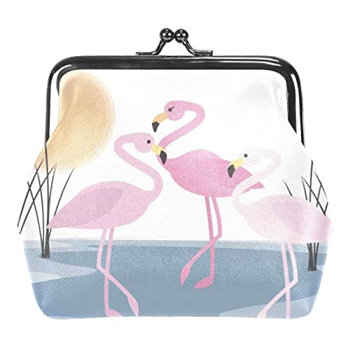 Münzgeldbörsen Vintage Pouch Change Purse Wallets Flamingo, Siehe Abbildung, Einheitsgröße, Taschen-Organizer von Zltegako