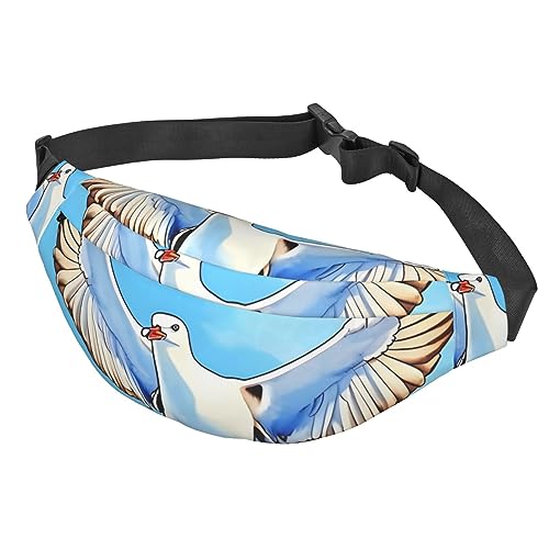 Seagulls in Flight Crossbody Hüfttasche Multifunktionale Große Hüfttasche für Damen und Herren Outdoor Sport Reisen Modisch und Tragbar, Siehe Abbildung, Einheitsgröße, Wanderrucksack Seagulls in Flight Crossbody Hüfttasche Multifunktionale Große Hüfttasche für Damen und Herren Outdoor Sport Reisen Modisch und Tragbar, Siehe Abbildung, Einheitsgröße, Wanderrucksack von Zltegako