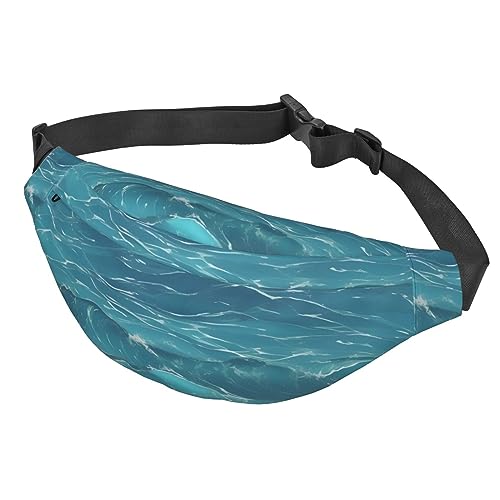 The Deep Blue Sea Crossbody Hüfttasche, multifunktional, große Hüfttasche für Damen und Herren, Outdoor-Sport, Reisen, modisch und tragbar, Siehe Abbildung, Einheitsgröße, Wanderrucksack von Zltegako