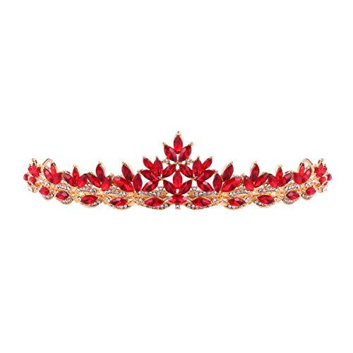 Haarschmuck, Braut-Tiara, Strass-Kristall, Prinzessin, Hochzeit, Tiara, Krone, Kopfschmuck, Stirnband, Haarschmuck for Braut und Brautjungfer von ZlyxLzq