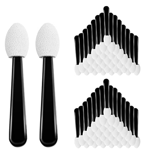 100 Stück Lidschatten-Applikator-Pinsel, Einweg-Lidschatten-Pinsel, Schwamm-Applikatoren für Eyeliner, Augen-Make-up, Kunst, Handwerk, DIY, Nagelkunst, Schönheitswerkzeug 100 Stück Lidschatten-Applikator-Pinsel, Einweg-Lidschatten-Pinsel, Schwamm-Applikatoren für Eyeliner, Augen-Make-up, Kunst, Handwerk, DIY, Nagelkunst, Schönheitswerkzeug von Zngou