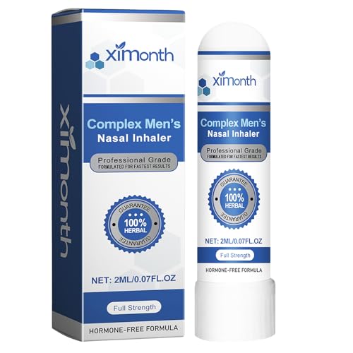 Nasal Stick, Complex Men's Nasal Inhaler, Tragbare Nasal Stick, Naseninhalator Männer, Öle Inhalator-Röhren Für Reisen Und Erhöhen Konzentration Und Cleaning the Nasal Passages von Znnhnn