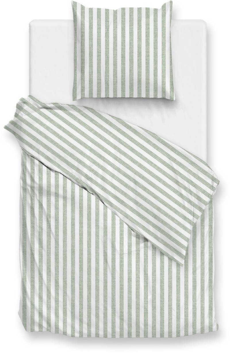 ZO HOME Bettwäsche "Banda-di-Lino" 2 Stk. tlg. Bettwäsche aus 100% Baumwolle, hochwertiges Renforcé von Zo Home