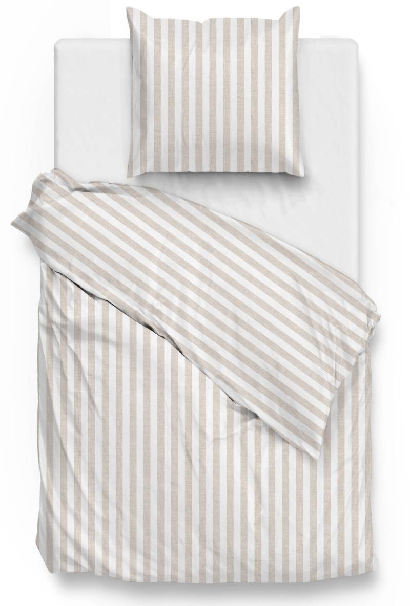 ZO HOME Bettwäsche "Banda-di-Lino" 2 Stk. tlg. Bettwäsche aus 100% Baumwolle, hochwertiges Renforcé von Zo Home