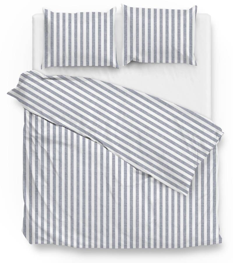 ZO HOME Bettwäsche "Banda-di-Lino" 3 Stk. tlg. Bettwäsche aus 100% Baumwolle, hochwertiges Renforcé von Zo Home