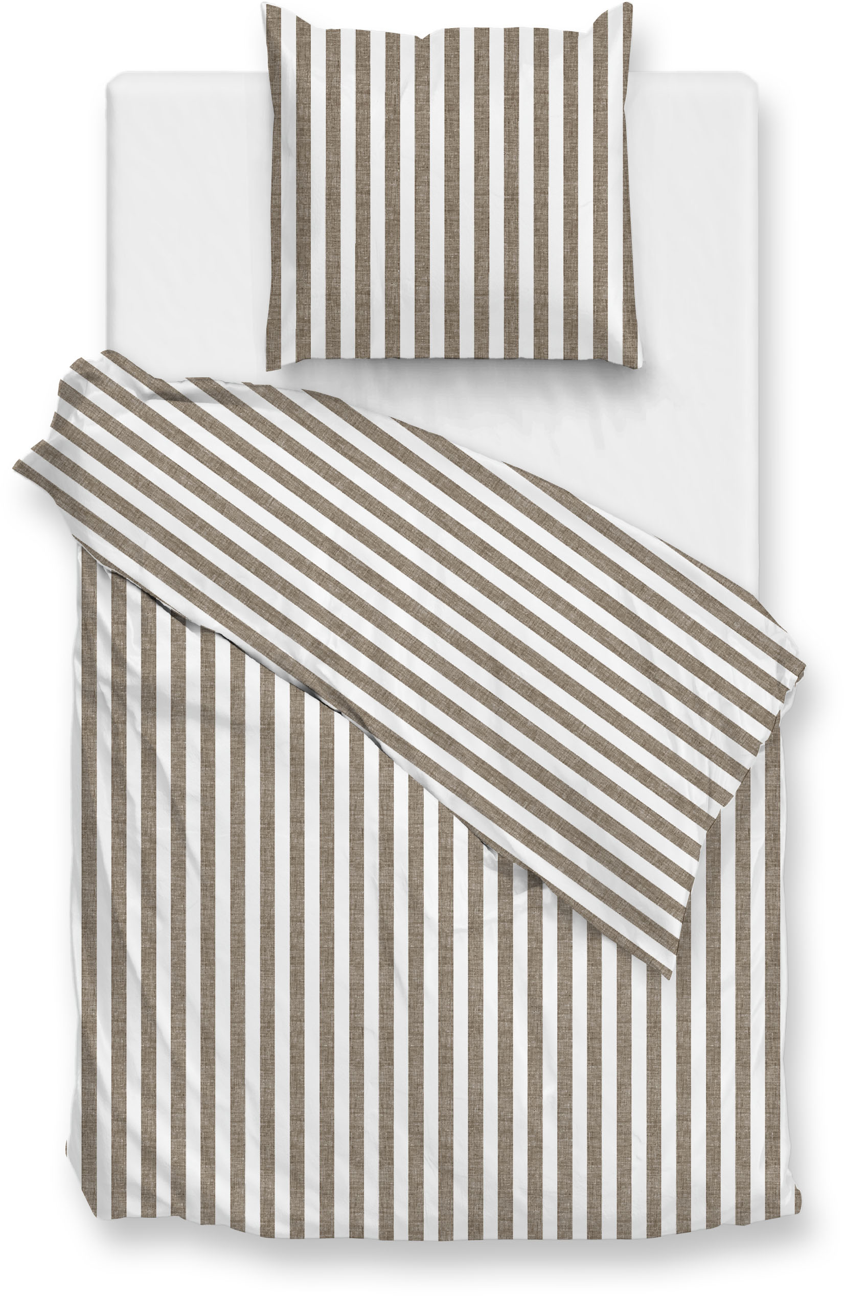 ZO HOME Bettwäsche "Banda-di-Lino" 3 Stk. tlg. Bettwäsche aus 100% Baumwolle, hochwertiges Renforcé von Zo Home