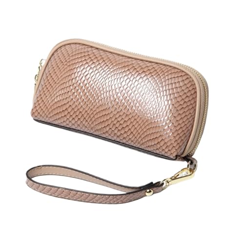 ZoCkz Damen-Geldbörsen, Geldbörsen, Handtaschen, echtes Leder, Abendtaschen, Kartenetuis, Münzbörsen, Business-Geldtaschen (Color : Brown) von ZoCkz