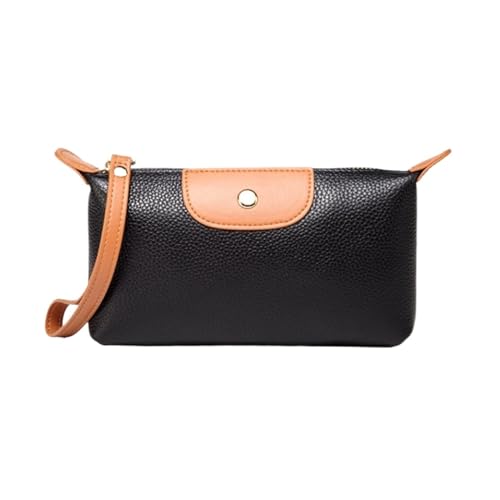 ZoCkz Damen-Geldbörsen, Handtaschen, Abendtaschen aus echtem Leder, Kartenetuis, Geldbörsen, Geld-Organizer (Color : Black) von ZoCkz