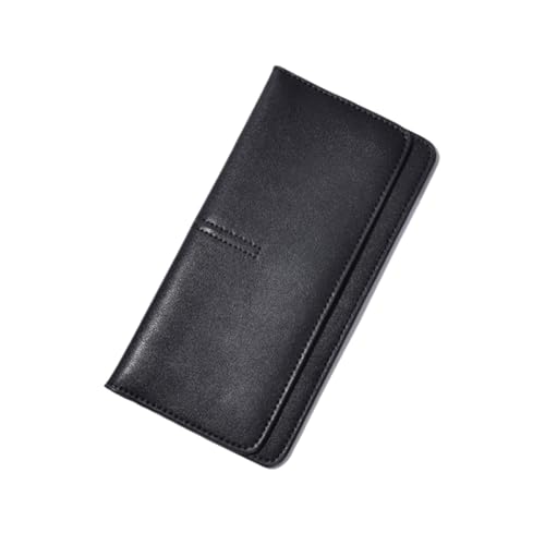 ZoCkz Damen-Geldbörsen aus echtem Leder, Geldscheinklammern, Visitenkartenetuis, Handtaschen, Geld-Organizer, Geldbörsen, Beutel (Color : Black) von ZoCkz