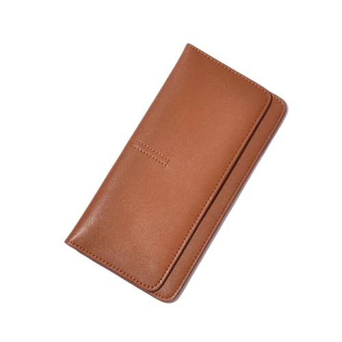 ZoCkz Damen-Geldbörsen aus echtem Leder, Geldscheinklammern, Visitenkartenetuis, Handtaschen, Geld-Organizer, Geldbörsen, Beutel (Color : Brown) von ZoCkz