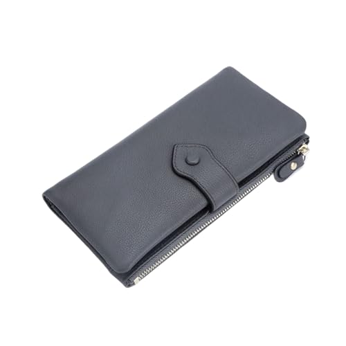 ZoCkz Damenbrieftaschen, Visitenkartenetuis, echtes Leder, Geldscheinklammern, Abendtaschen, Handtaschen, Geldbörsen (Color : Gray) von ZoCkz