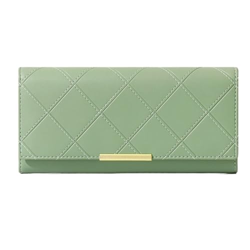 ZoCkz Damenbrieftaschen Geldbörsen Visitenkartenetuis Lederhandtaschen Geldscheinklammern Abendtaschen (Color : Green) von ZoCkz