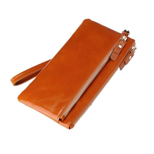 ZoCkz Handtaschen, Geldscheinklammern, Visitenkartenetuis for Damen, Geldbörsen, Geldbörsen aus echtem Leder (Color : Yellow) von ZoCkz