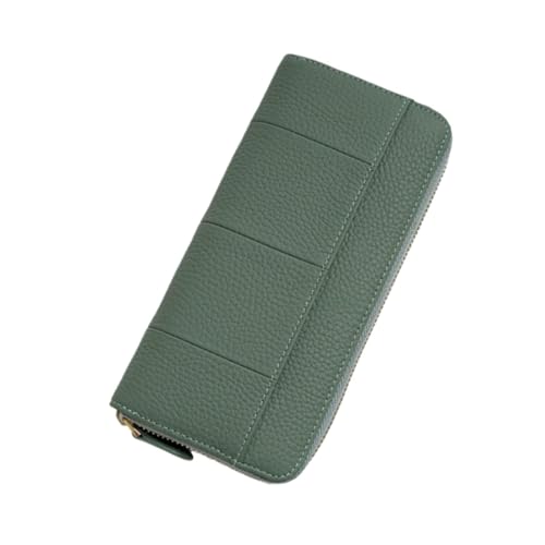 ZoCkz Handtaschen, Visitenkartenetuis, Damenbrieftaschen, Echtleder-Geldbörsen, Geldscheinklammern (Color : Green) von ZoCkz