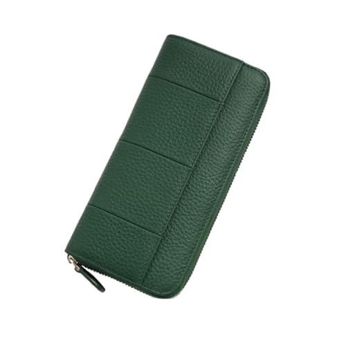 ZoCkz Handtaschen, Visitenkartenetuis, Damenbrieftaschen, Geldscheinklammern, Block-Geldbörsen, Echtleder-Geldbörsen, Beutel (Color : Green) von ZoCkz