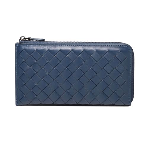 ZoCkz Handtaschen Damenbrieftaschen Echtes Leder Lange Geldscheinklammern Visitenkartenetuis Geldbörsen Beutel (Color : Blue) von ZoCkz