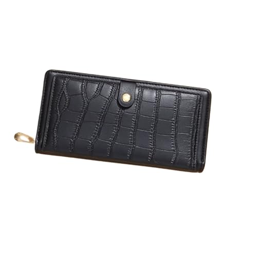 ZoCkz Handtaschen Damenbrieftaschen Geldbörsen Visitenkartenetuis Geldscheinklammern aus Leder Abendtaschen Münzbörsen Beutel (Color : Black) von ZoCkz