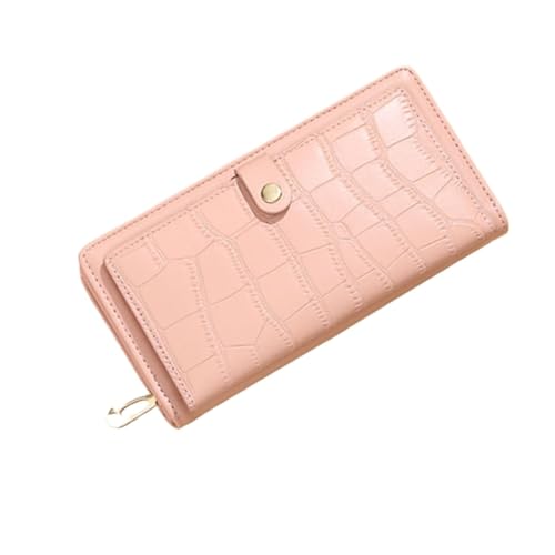 ZoCkz Handtaschen Damenbrieftaschen Geldbörsen Visitenkartenetuis Geldscheinklammern aus Leder Abendtaschen Münzbörsen Beutel (Color : Pink) von ZoCkz