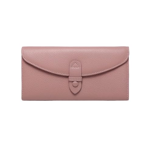 ZoCkz Handtaschen aus echtem Leder, Geldbörsen, Damen-Geldklammern aus Rindsleder, Abendtaschen, Visitenkartenetuis (Color : Pink) von ZoCkz